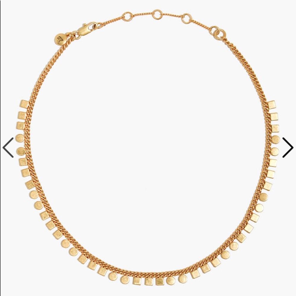 Madewell mini geochain choker necklace